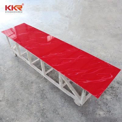 Supplier Light Translucent Supply Artificial Stone Acrylic Red Solid Surface Polymer Solid Surface