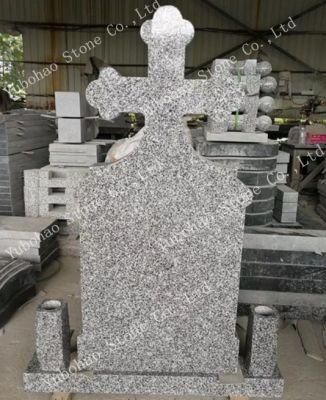 European Style G603/G603/G623 Light Grey Granite Monuments Tombstone for Cemetery