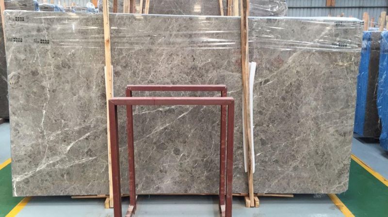 Low Cost Natural Stone Tundra Grey Marble Slab for Interior Decoration