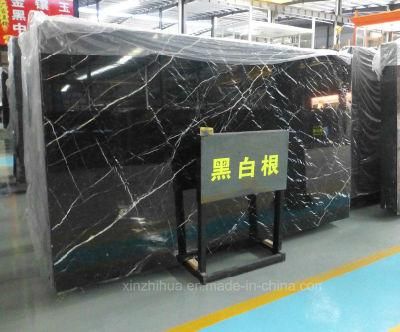 Black White Marble Slabs Cheap Interior Wall/Floor Tiles Natural Stone/Plates