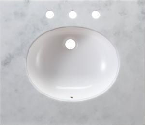 Solid Surface Artificial Stone Vanity Top with Veins and Different Colors