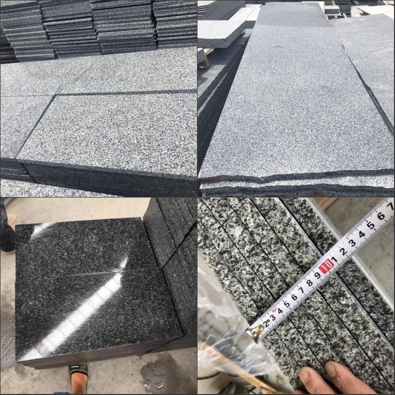 Hot Sale Flamed New G654 Gray Granite Tiles/Slabs for Paving Stone