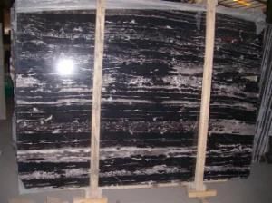 Portor Black Marble Slab, Silver Dragon Marble Slab