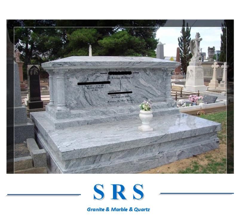 Viscount White Granite for Countertop/Headstone/Monument/Tombstone