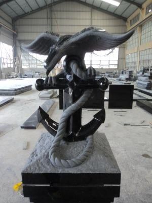 China Granite Eagle Carving Memorials Tombstone Headstone