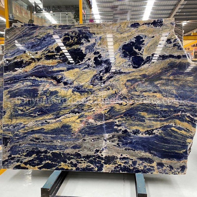 Black Granite Titanium/ Black and Gold Slabs for Counter Tops and Leather Wall