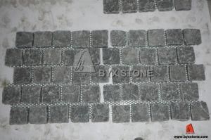 G684 Black Pearl Granite Natural Split + Tumbled Paving Stone