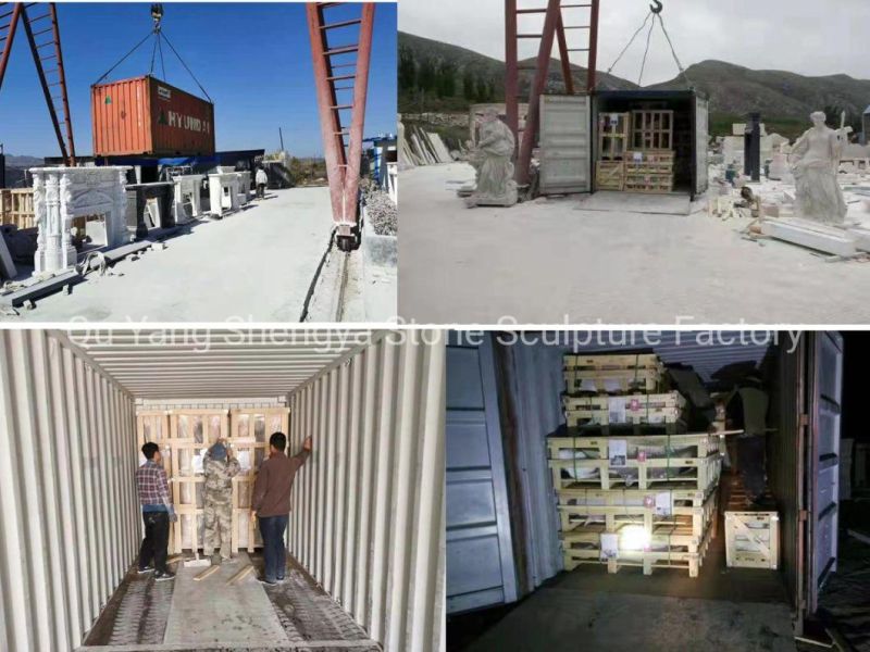 Natural Stone Custom Production Marble Fireplace (SY-MF318)