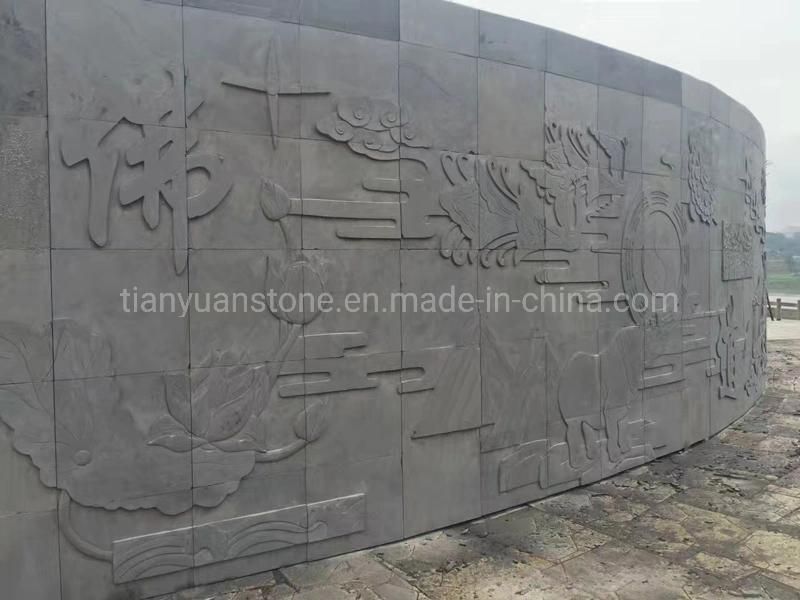 Sculpture Carving Relievo Decoration Sandstone Wall Panel