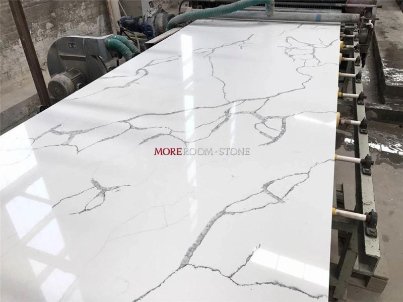 3D Polished and Matt Artificial Stone Quartz Slab for Kitchen Countertop, Bathroom Vanity, Floor and Wall Design