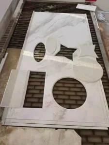 Artificial Sintered Stone Slab Greece Fish Maw Wihte Honed 9mm Thin for Background Wall, Furniture Top