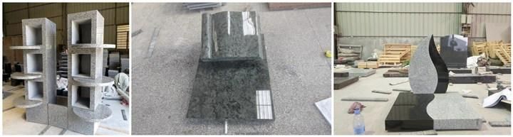 France Standard Monument with Chapeau Headstone in Granite