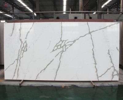 Tce2039 Wholesale Price Calcutta Calacatta Marble Looking Quartz Stone with Ce SGS Certification