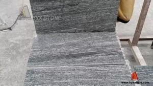 Nero Santiago Flamed Green Granite Tile for Tiles and Steps