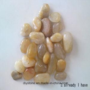 Yellow Aquarium Pebbles for Fish Tank Decoration