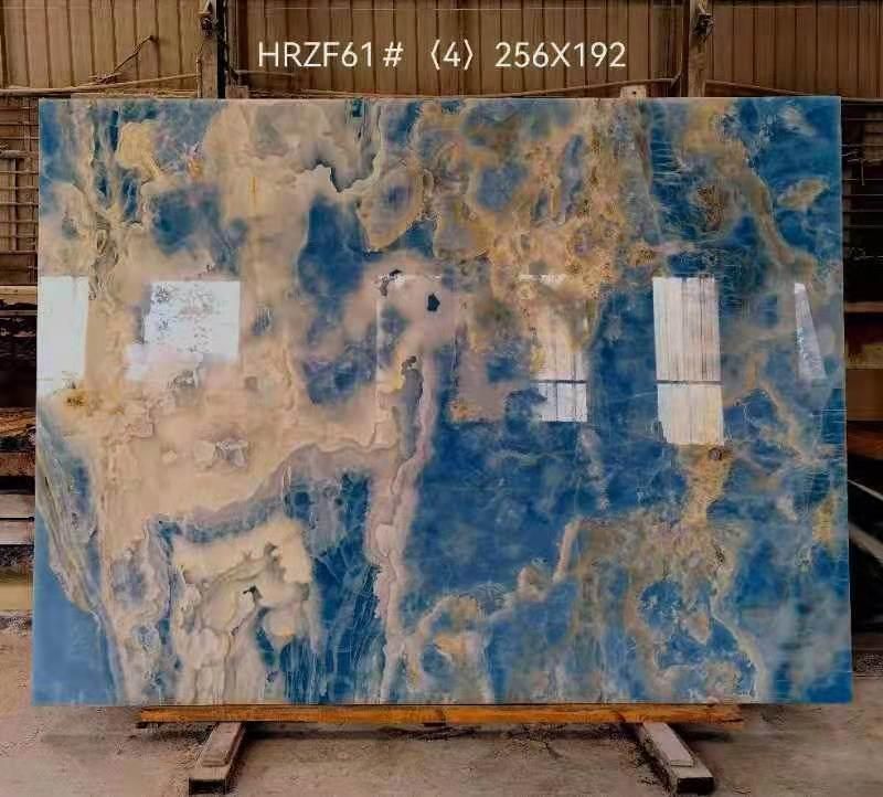 Natural Blue Onyx Polished Slabs