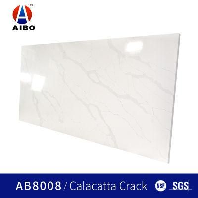 Calacatta White Artificial Quartz Stone Kitchen Quartz Countertops and Quartz Slabs