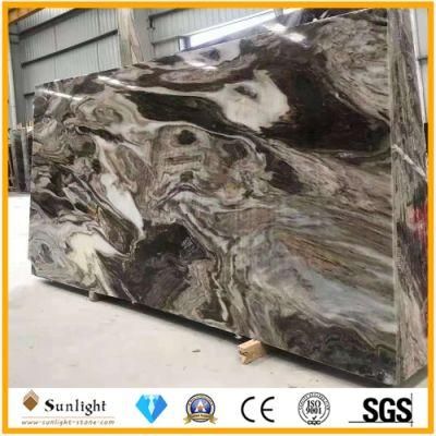 New Natural Stone Landscape Painting Purple/White Marble for Tiles/Flooring/Countertops