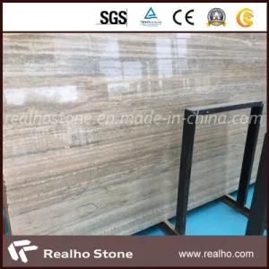 Polished Silver Grey Travertine Slabs for Wall Decoration