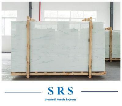 White Artificial Marble/Crystallized White Nanoglass for Kitchen Countertop/Tile/ Wall/Floor/Countertop