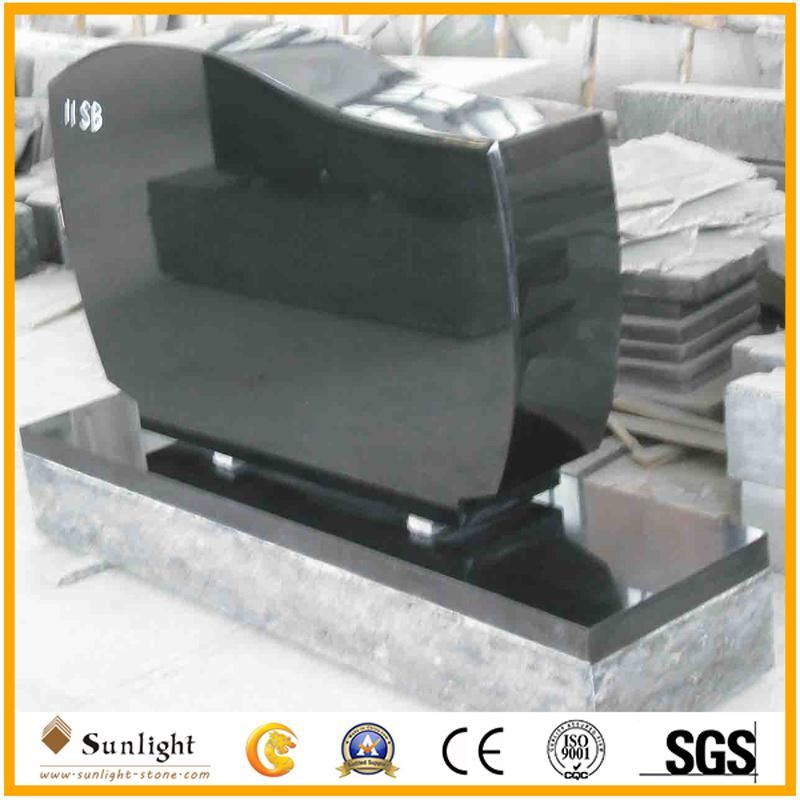 Cheap Black Granite Upright Cemetery Antique Headstones Wholesale for Graves