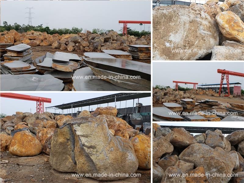 Natural Lava Stone Basalt with Big Hole for Flooring Paver