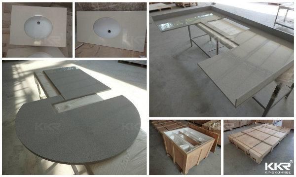 Artificial Stone Customized Solid Surface Vanity Tops for Bathroom
