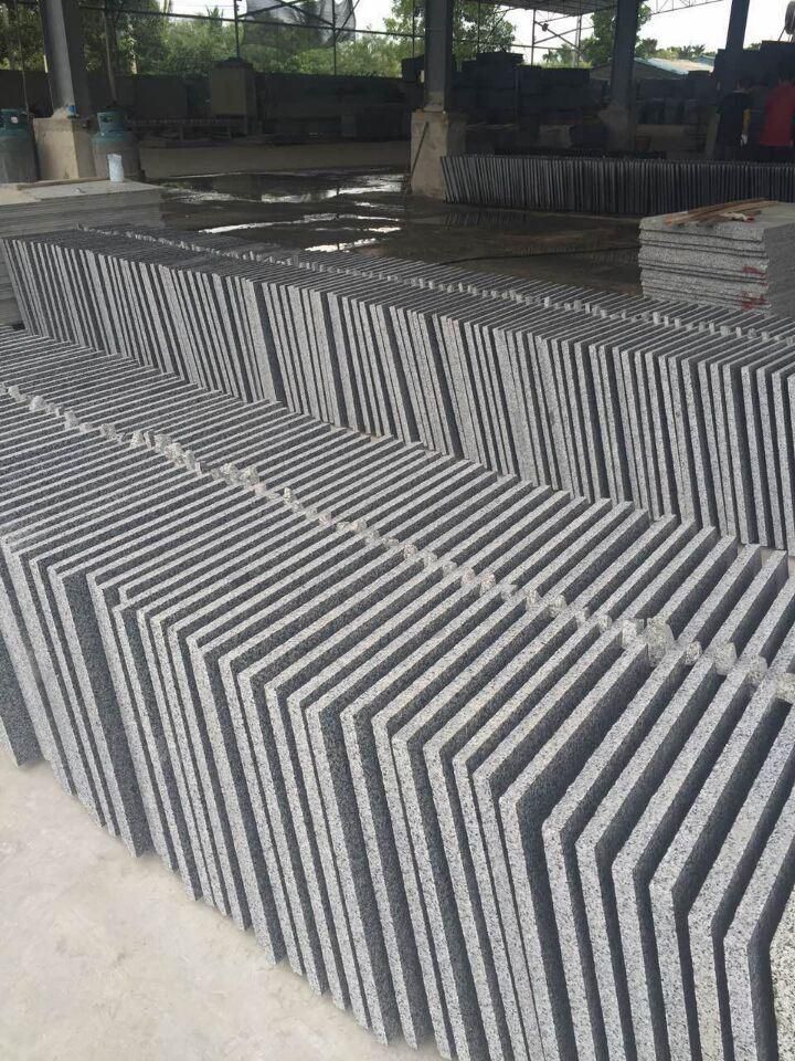 Chinese Dark Grey Granite Hn G654 Polished Slab Customized Size Wall Tile Floor Tile