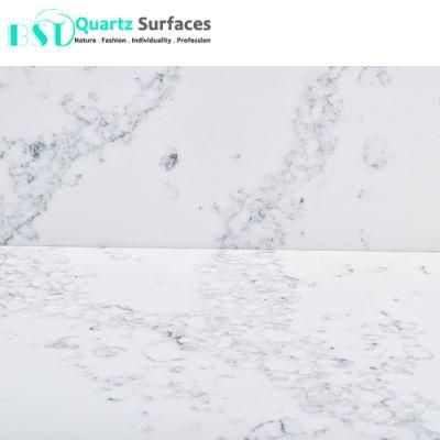 Good Performance Artificial Calacatta White Quartz Stone