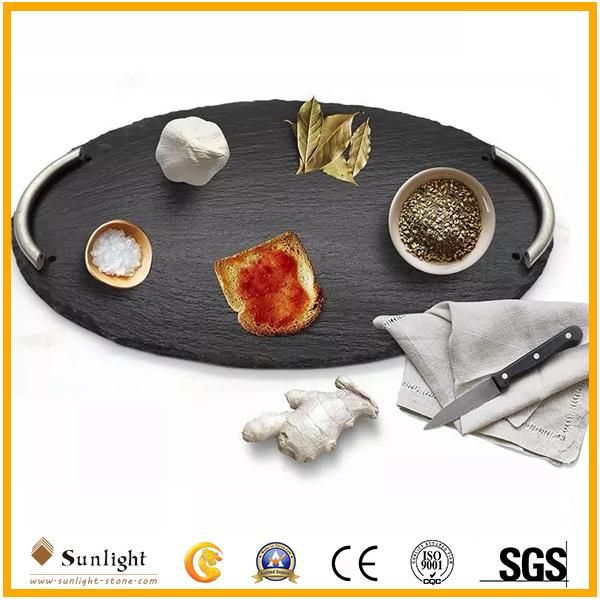High Quality Slate Stone Sushi Plates, Service Plates for Tableware