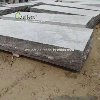 Blue Limestone Bluestone Rock Face Stairs and Steps for Patio Landscaping