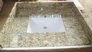 Giallo Tiger Skin Yellow/White/Red Solid Surface Countertops Cream Granite Countertop for Kitchen/Bathroom