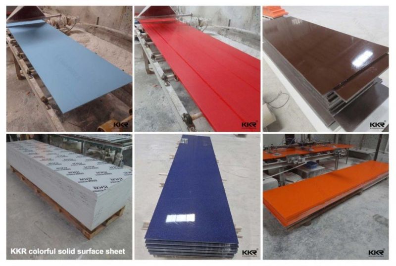 Wholesale 6mm & 12mm Solid Surface Sheets with Grain Corian Pure Acrylic Solid Surface