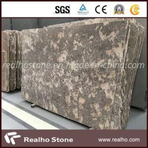 Natural Crystal Giallo Slab Granite Kitchen for Sale