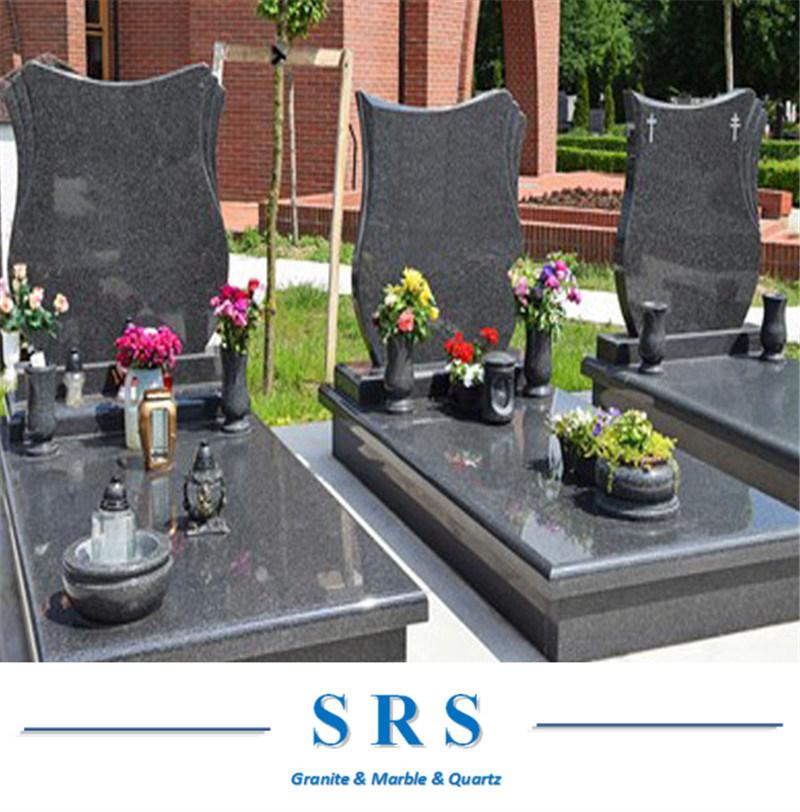 Popular European Granite Monument Russian Style G664, G654 and Black Granite Tombstone