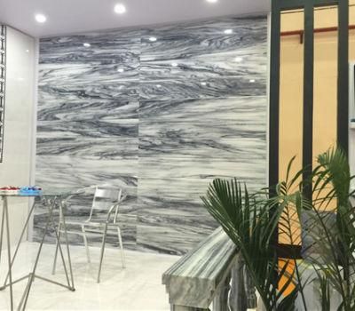 White Grey Marble Stone DIY Interior Decoration Wall/Floor Glossy Tiles