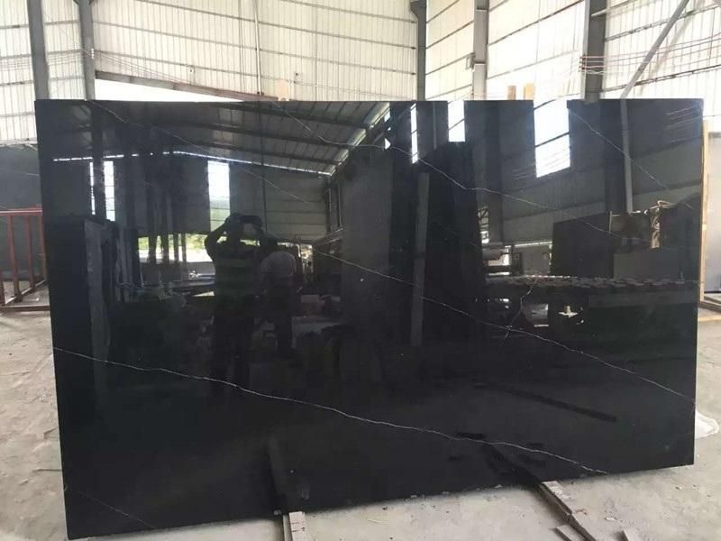Cheapest Factory Price Black Marble with White Veins Marble Black Marble Luxury Decorated