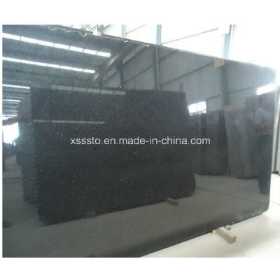 Natural Stone Black Galaxy Granite Slab for Floor