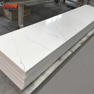 6mm 8 mm 12 mm Polyester Resin Sheet Slab for Wall Panel Kitchen Countertop Solid Surface