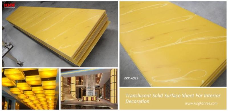 2020 Hot Selling Marble Looking Faux Stone Composite Acrylic Solid Surface Sheet
