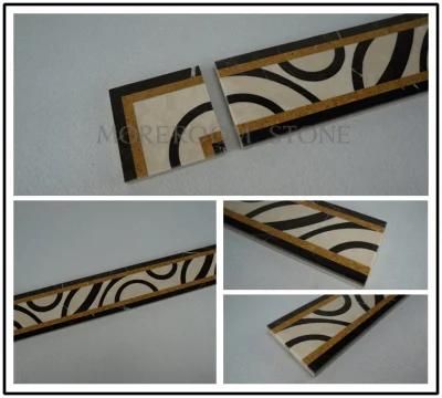 Foshan Factory Marble Border Design Flooring Decoration