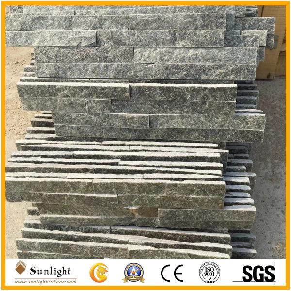 Natural China Green Quartzite Culture Stone for Wall Cladding