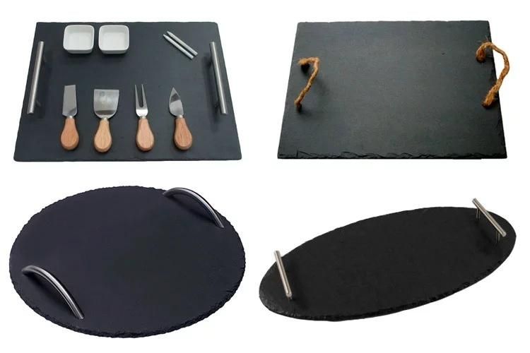 High Quality Slate Stone Sushi Plates, Service Plates for Tableware