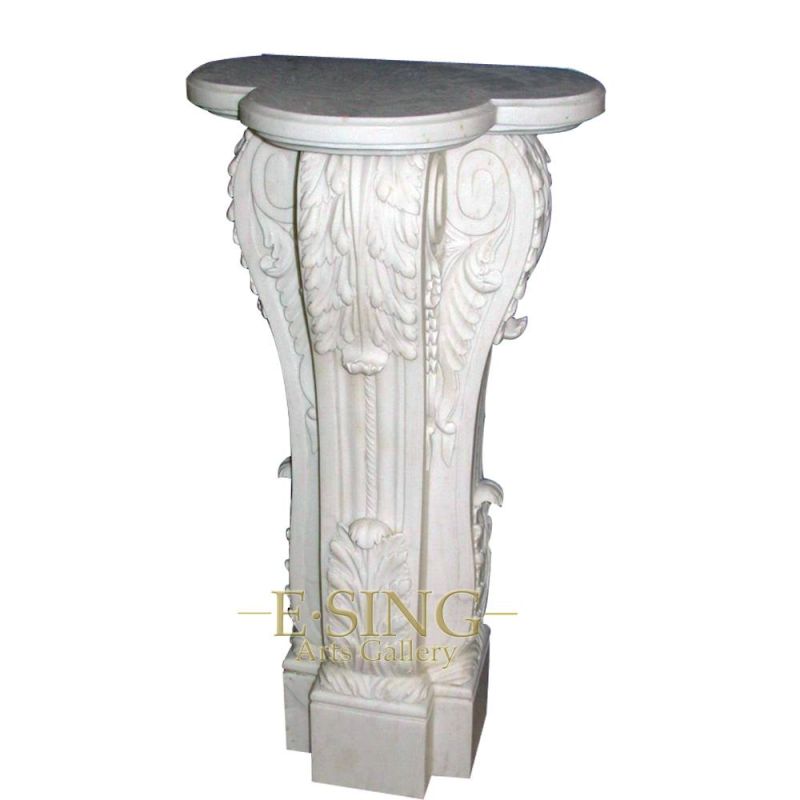 Wholesale Decorative White Pillar Indoor Marble Columns