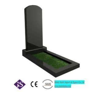 Hot Selling Polished Absolute Black Headstones Tombstones with Kerbs