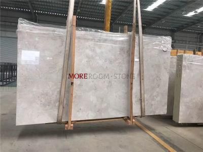 Commercial Interior Flooring Wall Light Grey Marble Stone Slab