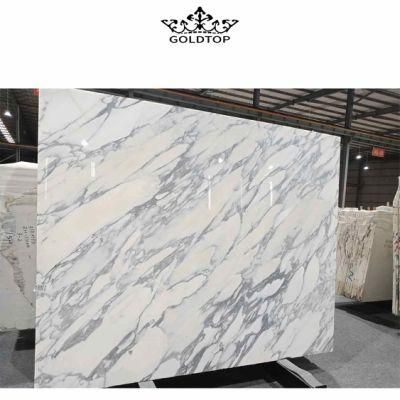 Best Quality Arabescato Marble Stone Slabs Black Veins White Marble Slab for Floor Tiles