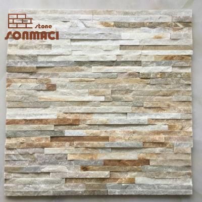 Real Stone Beige Slate Cultured Panel Cladding