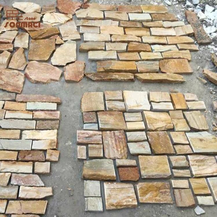 Rectangle Stone Slate Masonry Stacked Stone Veneer