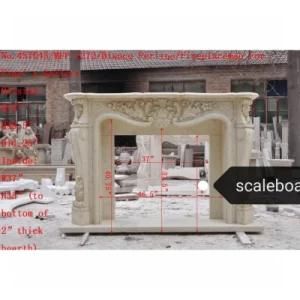 Factory Sale Christmas Indoor Used Marble Fireplace Mantel